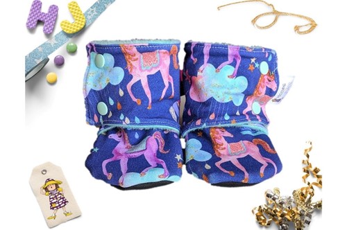 Buy 12-18m Fleece Stay on Booties Unicorn Drops Deep now using this page